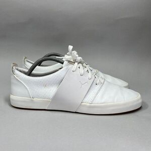 Puma Women's Size 9.5 White Leather Sneakers